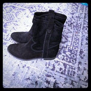 Vince Camuto black ankle boots